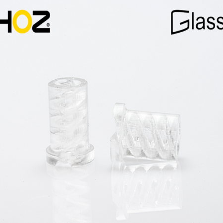 発表された新しい3Dプリント材料「LithaGlass」／出典： Lithoz社